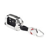 Jeep Wrangler Silver 4-Button Remote Key Fob Cover (2018-2024)