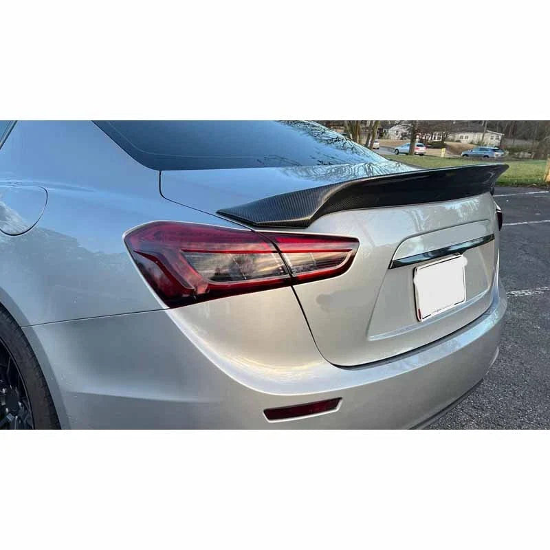 Maserati Ghibli 2014-2023 REAL Carbon Fiber Refit Rear Trunk Spoiler Wing