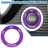 Dodge Charger Challenger Engine Start Button Sticker Aluminum Alloy Purple