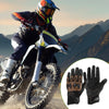 M 1 Pair Motorcycle Gloves Breathable Full Finger Goatskin Outdoor Brown