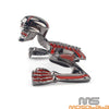 Harley 4" Headlight Visor Skull Skeleton Decorative Figure