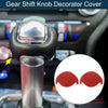 Ford Mustang 2015-2021 Red Console Decorator Gear Shift Knob Cover