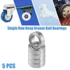 Car 5 Pcs 5x8x2.5mm SMR85ZZ Car Single Row Deep Groove Ball Bearings