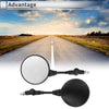 Motorcycle M10 Rear View Mirror - Handlebar - Black Iron Plastic
