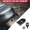 Harley Softail Black Seat Bolt Screw with Knob Cover Nut Set