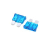 Car Vehicle Motorcycle 100pcs 15A Blue Plastic Case Medium Blade Style Fuse