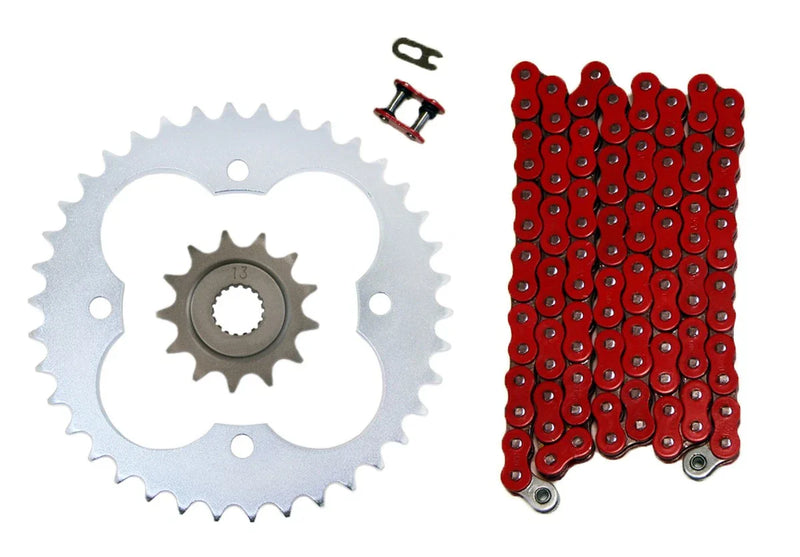 Honda TRX450R Sportrax Red O-Ring Chain & 14/38 Sprockets (2004–2005)