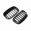 BMW E70 X5 E71 X6 2 x Gloss Black Front Bumper Kidney Grille Covers (2007-2013)