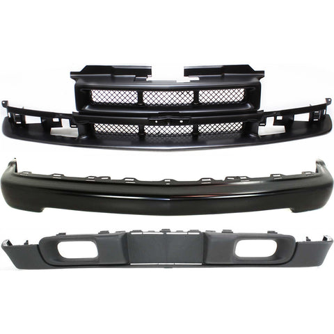 Front Bumper Grille Valance Kit For 1998-2004 Chevrolet