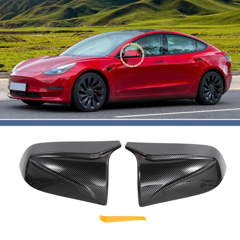 Tesla Model 3 Left Right Mirror Cover Caps (2018-2024)