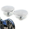 Harley Street Glide Trike Chrome Aluminum Inner Fairing Mirror Plugs (2009-2023)