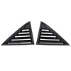 Chrysler 300 Side Window Louvers Air Vent Shades Cover Trim Gloss Black (2011-Present)