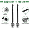 Dodge Dart 6pcs Front Suspension Kit Tie Rod Ends with Boots (2013-2016)