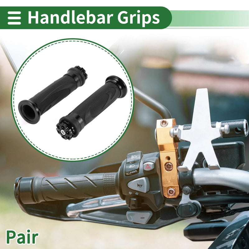 7/8" Motorcycle Hand Grips Cover Handle Bar Throttle Grips Aluminum Alloy