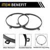 Jeep Wrangler TJ 7" Round Headlight Metal Ring (1997-2007)