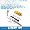 Honda Motorcycle Exhaust Muffler Silencer Pipe Kit 1.1Inch