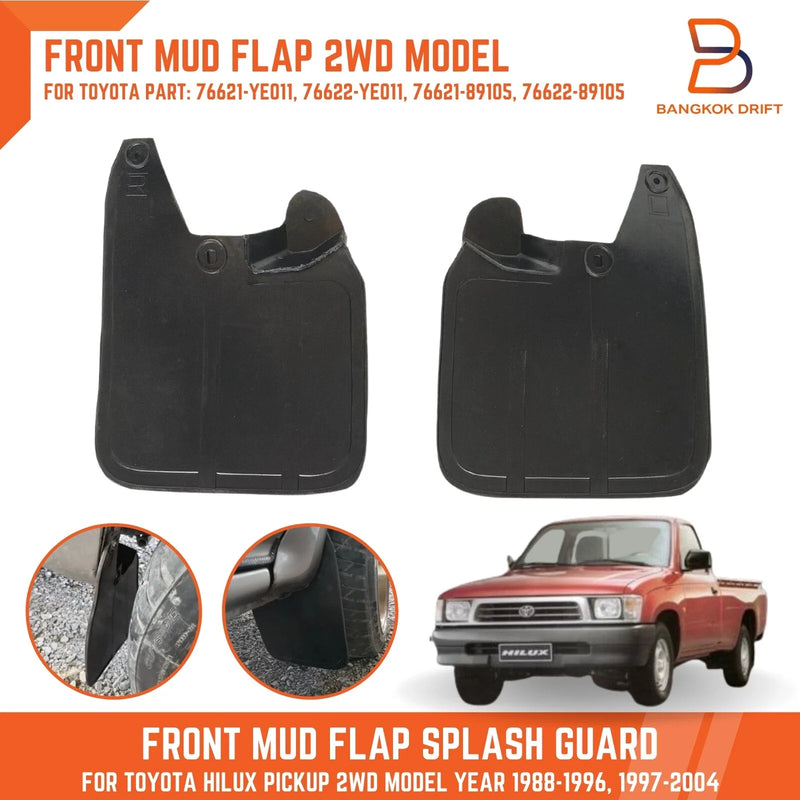 Toyota Hilux 2WD Front Rubber Mud Flap Splash Guard (1997-2004)