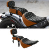 Indian Scout Bobber Driver & Passenger Seat w/ Backrest (2018-2023)