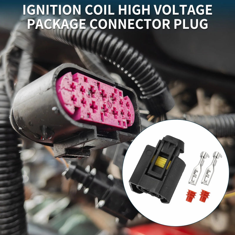 Mercedes-Benz 2 x Pin Ignition Coil High Voltage Connector Plug