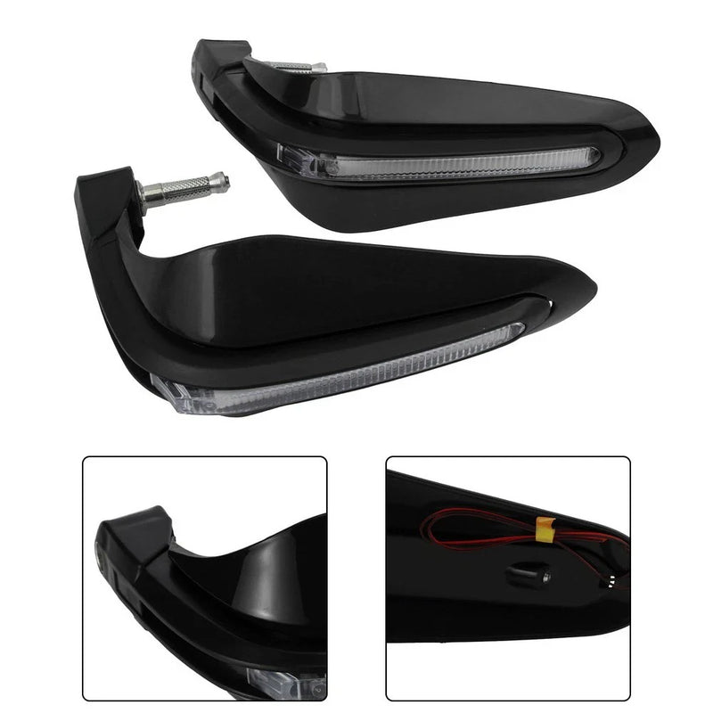 With LED Light ABS Handguard 15-22mm Handlebar Protector