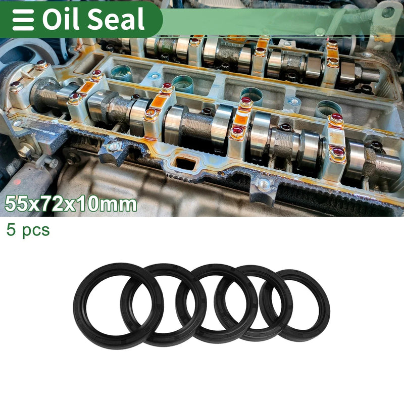 Make Model Oil Seal 55x72x10mm Rotary Shaft Seal NBR Rubber
