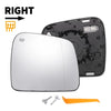 Jeep Grand Cherokee Right Mirror Glass White w/ Back Heated