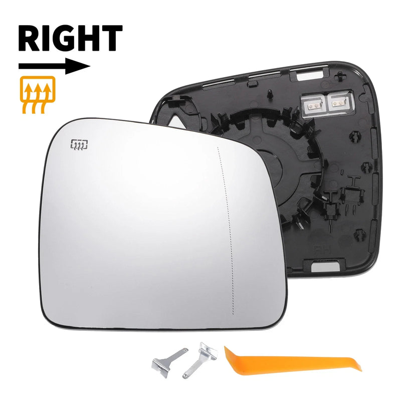 Jeep Grand Cherokee Right Mirror Glass White w/ Back Heated