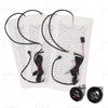 Car 4 x 12V Universal Carbon Fiber Heated Seat Heater Kit