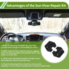 Dodge Ram 1500 Trucks 1 Set Sun Visor Repair Kit (2019-2023)