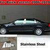 Buick Lucerne 6 x Stainless Steel Window Door Trim Pillar Posts Cover (2006–2011)