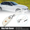 BMW Keyless Entry with Chain White 4-Button Key Fob Case