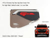 Isuzu D-Max RG01 Chrome/Black Gas Fuel Door Cover Trim (2020-2022)
