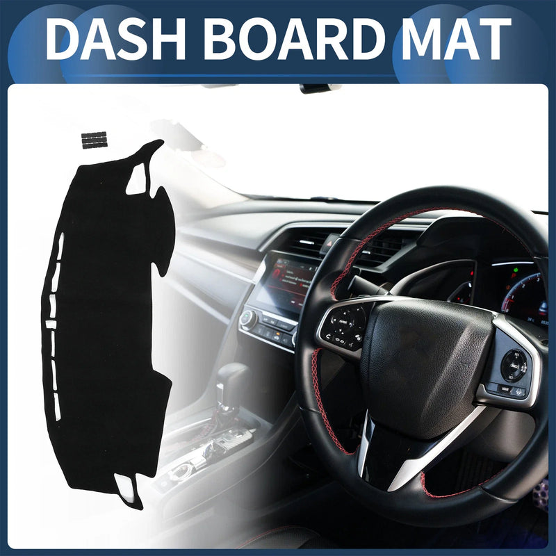 Honda Civic R FK7 2017-2024 Black 1 Set Dashboard Dash Cover Mat