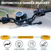 Motorcycle Handle Bracket 1 Set Adjustable Handlebars Gold Tone with Wrench
