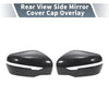 Nissan X-Trail Rogue Rearview Mirror Cover Overlay Black Carbon Fiber