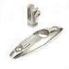 1 3/16 x 3 1/2 QUICK RELEASE Deck Silver Hinge Mount Bimini Top Marine Hardware