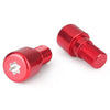 18mm Red Motorcycle Dirt Bike Handlebar Grips End Cap Plugs