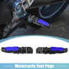Motorcycle 1 Pair Foot Pegs Aluminum Alloy Footrests Pedals Universal Blue