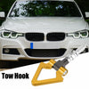 BMW 3 Series Z3 Z4 Gold Tone Screw-On Tow Hook Triangle Ring