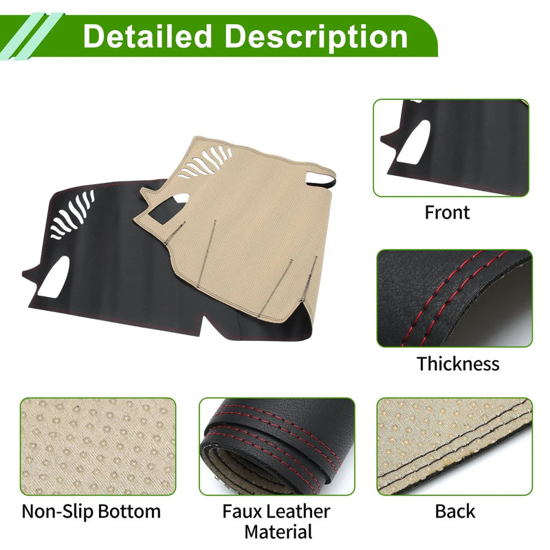 Subaru Crosstrek (2024) Black Red Dashboard Cover Mat