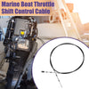 Marine Boat Throttle Control Cable 10FT Black with Fastening Head
