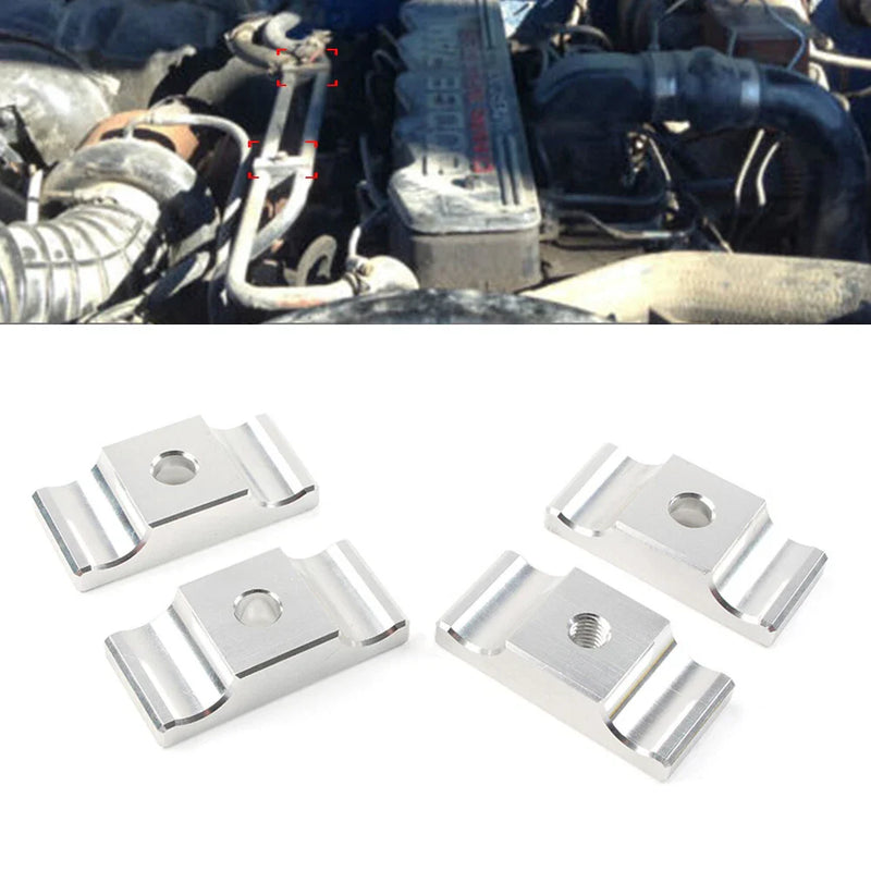 Dodge 1989-1998 12V Engine Silver Heater Line Aluminum Clamps
