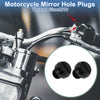 Mirror Hole Plugs Right Hand M10x1.25 Motorcycle Mirror Screws Black