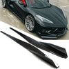 2023 Corvette C8 Side Skirts 5VM Style Extensions Rocker Panels Carbon ABS