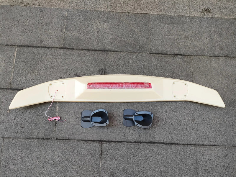 Mercedes-Benz C-Class Sedan with Lights Rear Unpainted Wing Spoiler