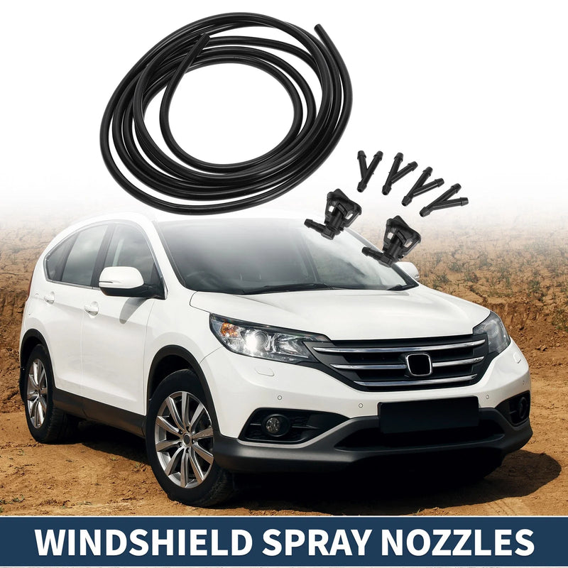 Jeep Wrangler JK Front Windshield Washer Nozzles Set (2013-2017)