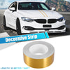 Car Motorcycle 2 x 164ft Decorative Strips Waterproof Gold Tone