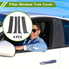 Chevy Blazer (1995-2005) Carbon Fiber Black 4 Pcs Pillar Window Trim