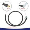 Car / Motorcycle 100cm 39.37'' Tire Inflator Pump Hose w/ Lock Air Chuck