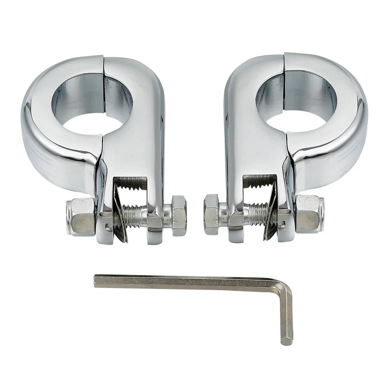 Harley, Yamaha, Honda 1.25" Highway Foot Pegs Mounts